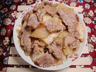 家常小炒--------【凉薯牛肉片】的做法步骤：11