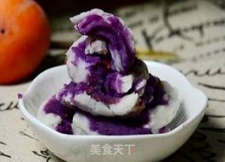 桂花紫薯山药泥的做法步骤：7