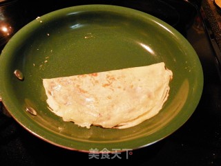 家庭版苹果馅可丽饼的做法步骤：9