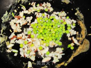 香菇腊肉炒饭的做法步骤：5
