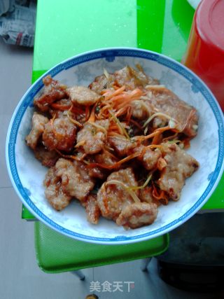 锅包肉的做法步骤：7
