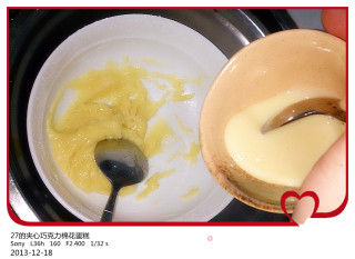 27的烘焙日记——  夹心巧克力棉花小蛋糕的做法步骤：3