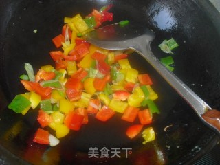 彩椒炒蛋的做法步骤：5