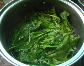 菠菜拌腐竹的做法步骤：5