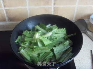 豆豉油麦菜的做法步骤：3