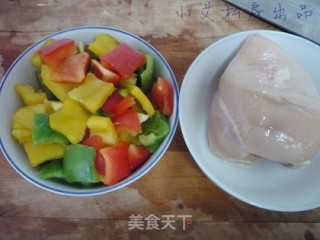 彩椒鸡肉串的做法步骤：1