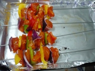 彩椒鸡肉串的做法步骤：5