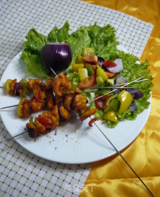 彩椒鸡肉串的做法步骤：6