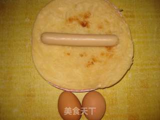 香肠鸡蛋炒饼的做法步骤：1