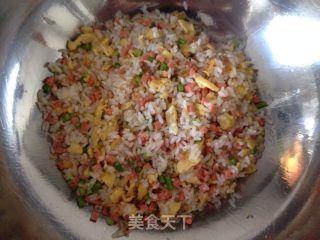 蛋炒饭的做法步骤：9