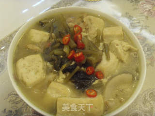 雪里蕻炖豆腐的做法步骤：7