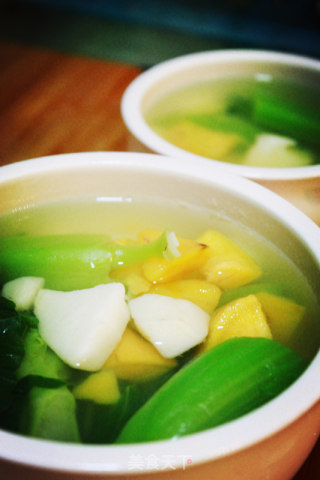 红薯芥菜汤-瑜伽饮食的做法步骤：4