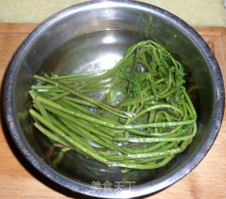 凉拌野生蕨菜的做法步骤：3