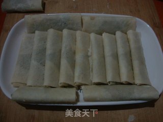 豆渣地菜春卷的做法步骤：25