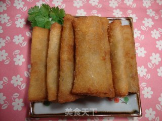 豆渣地菜春卷的做法步骤：29