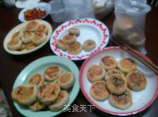 电饼铛版豆沙酥饼的做法步骤：17