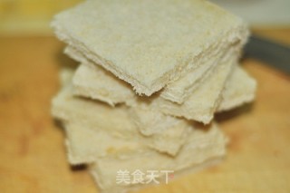煎肉桂多士的做法步骤：4
