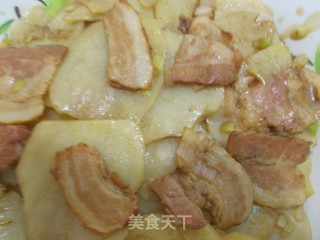 培根炒土豆片的做法步骤：6