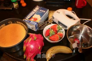 水果奶油蛋糕的做法步骤：1