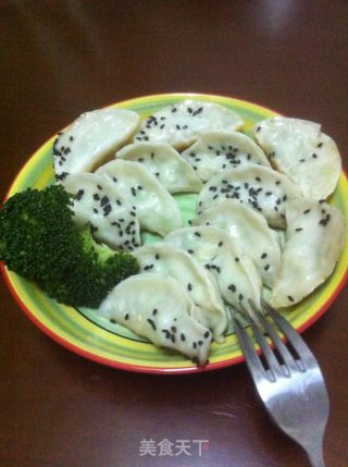 素味煎饺的做法步骤：7