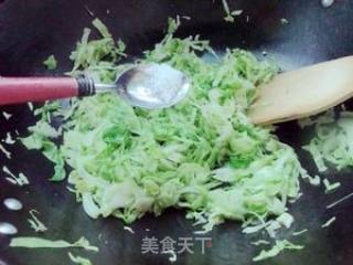 黑芝麻卷心菜的做法步骤：4