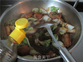白菜粉条炖排骨的做法步骤：7