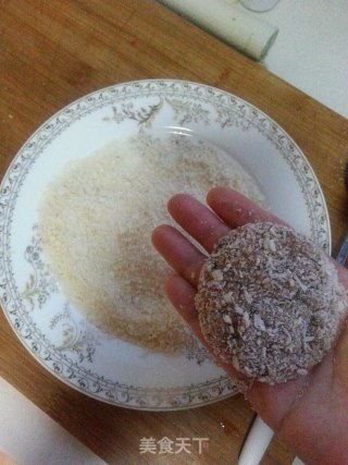 脆皮香菇虾肉饼的做法步骤：5