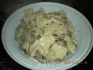 平菇炖豆腐的做法步骤：8