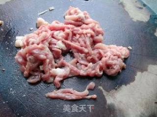茴香菜炒肉丝的做法步骤：1