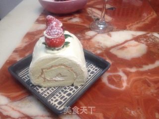 粘米戚风蛋糕卷的做法步骤：1