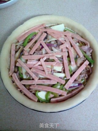 简单杂锦菜披萨的做法步骤：19