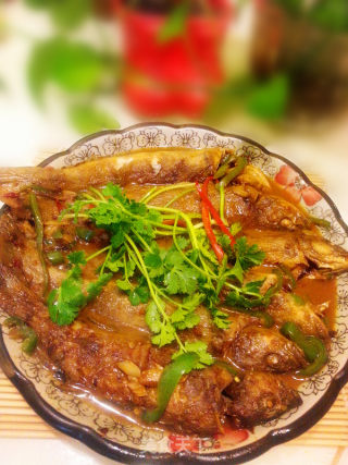 家常烧黄鱼的做法步骤：9
