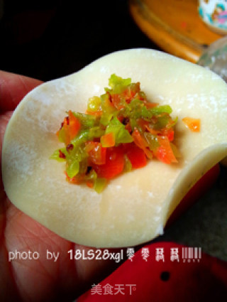 素馅扁食的做法步骤：4