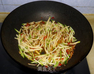 角瓜炒肉丝的做法步骤：8