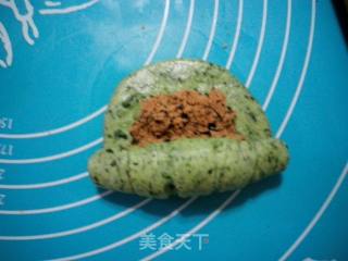 菠菜海苔肉松餐包的做法步骤：4