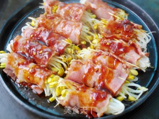 黄豆芽培根卷的做法步骤：6