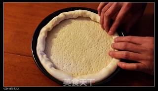 黑椒鸡丁什锦披萨（包括面饼、披萨酱超详细的图文制作过程）的做法步骤：23