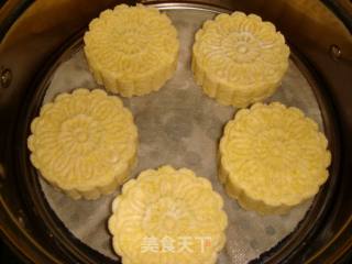 玉米豆沙糕的做法步骤：8