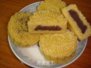 玉米豆沙糕的做法步骤：10