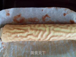 虎皮天使蛋糕卷的做法步骤：12