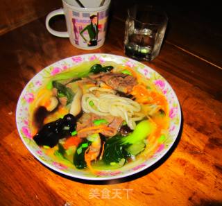 杂蔬牛肉面的做法步骤：28