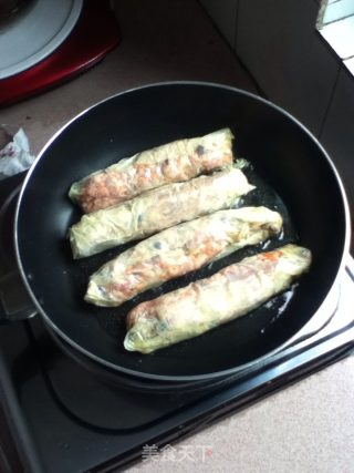 豆腐衣肉卷的做法步骤：5