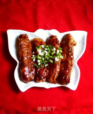 豆腐衣肉卷的做法步骤：8
