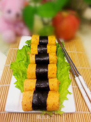 泡菜蛋卷的做法步骤：9
