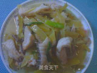 酸菜脆鲩的做法步骤：5