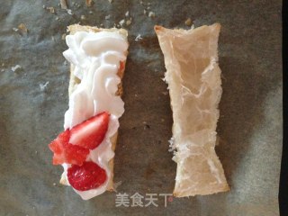 草莓奶油拿破仑酥的做法步骤：5