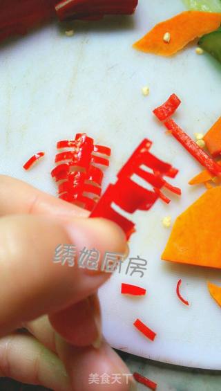 双喜临门，炸馍片的做法步骤：6