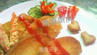 双喜临门，炸馍片的做法步骤：11