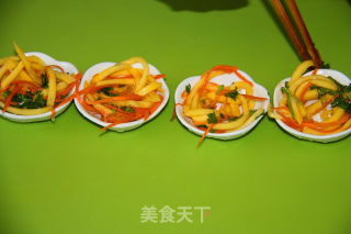 香煎带子沙拉盏的做法步骤：3