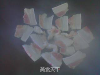 五花肉炒手撕橄榄菜的做法步骤：5